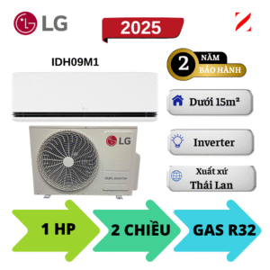 Máy lạnh LG 2 chiều Inverter 1HP IDH09M1