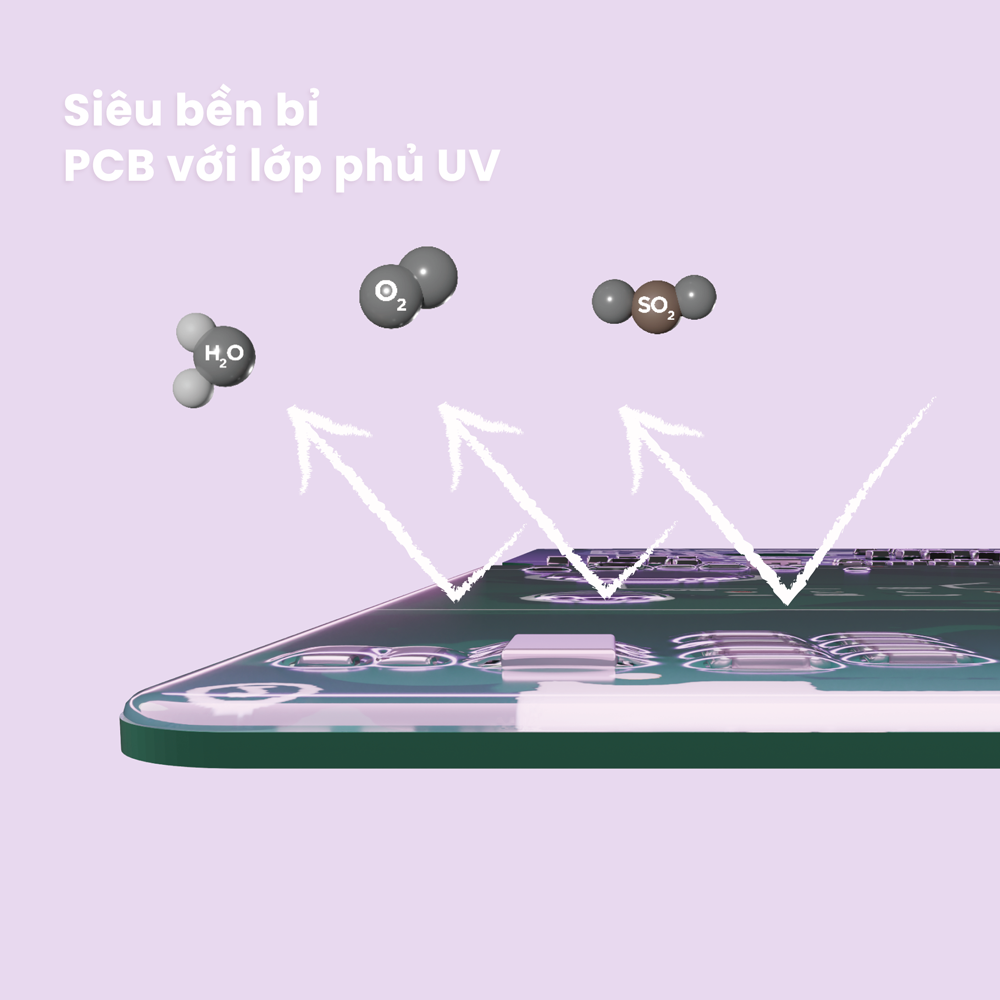 PCB phủ lớp UV chống oxy hóa