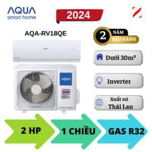 Máy lạnh AQUA Inverter 2HP AQA-RV18QE 18000btu