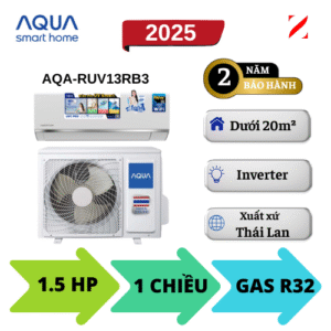 Máy lạnh AQUA Inverter 1.5HP AQA-RUV13RB3