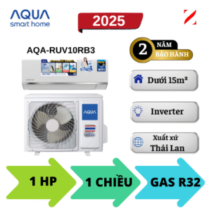 Máy lạnh AQUA Inverter 1HP AQA-RUV10RB3