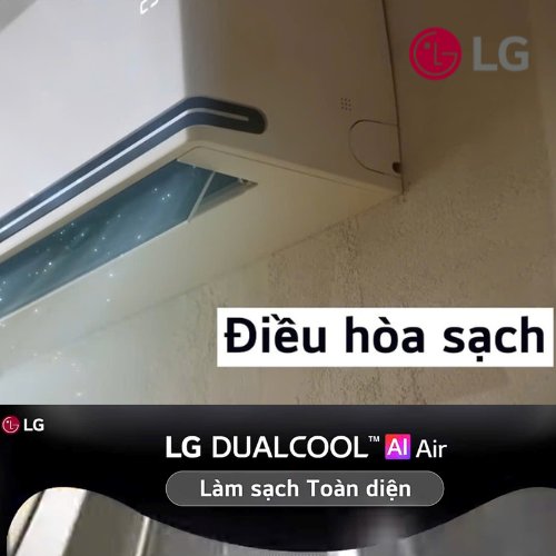 Công nghệ làm sạch toàn diện – Giải pháp vệ sinh tự động bên trong máy lạnh LG