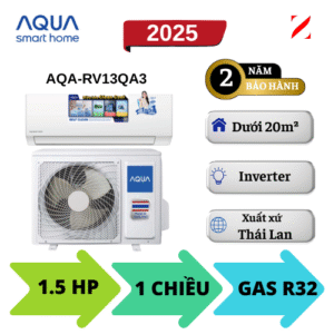 Máy lạnh AQUA Inverter 1.5HP AQA-RV13QA3