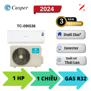Máy lạnh Casper Inverter 1HP GC-09IS35 9000BTU