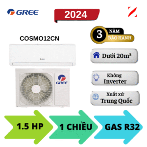 Máy lạnh Gree 1.5HP COSMO12CN
