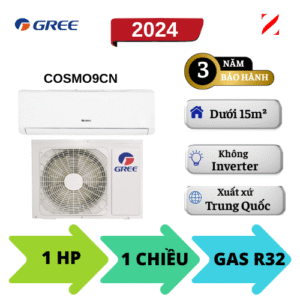Máy lạnh Gree 1HP COSMO9CN