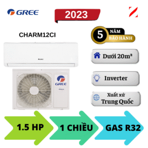 Máy lạnh Gree Inverter 1.5HP CHARM12CI