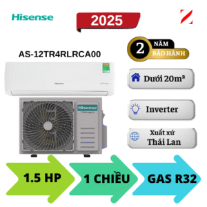 Máy lạnh Hisense Inverter 1.5HP AS-12TR4RLRCA00