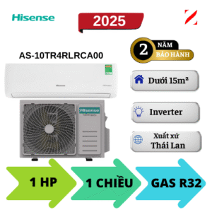Máy lạnh Hisense Inverter 1HP AS-10TR4RLRCA00