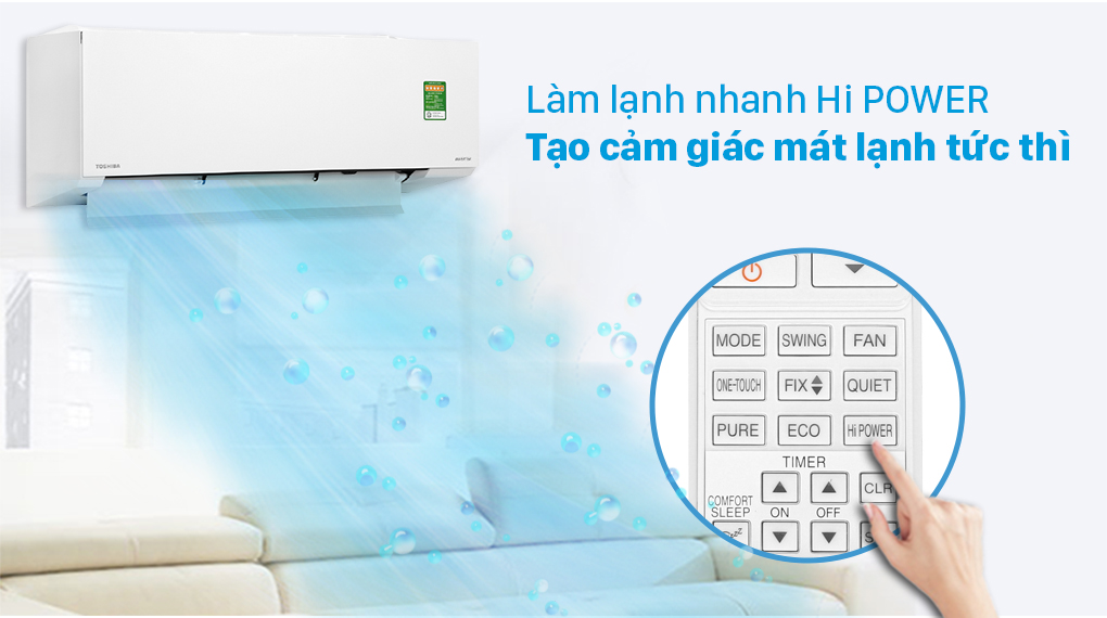 Máy lạnh Toshiba Inverter 1.5 HP RAS-H13E2KCVG-V