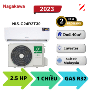 Máy lạnh Nagakawa Inverter 2.5HP NIS-C24R2T30