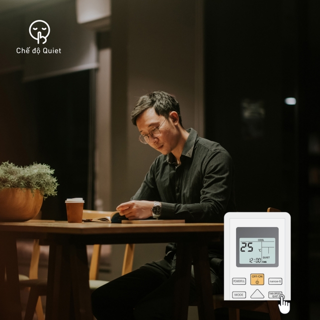 Không gian yên tĩnh với chế độ Quiet