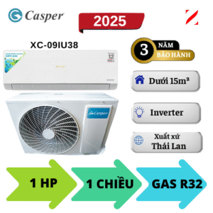 Máy lạnh Casper Inverter 1HP XC-09IU38