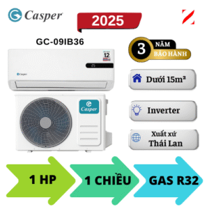 Máy lạnh Casper Inverter 1HP GC-09IB36