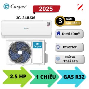 Máy lạnh Casper Inverter 2.5HP JC-24IU36
