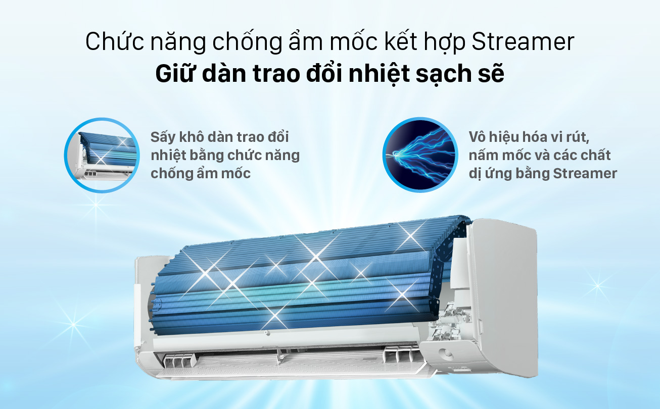 Chống ẩm mốc với công nghệ Streamer