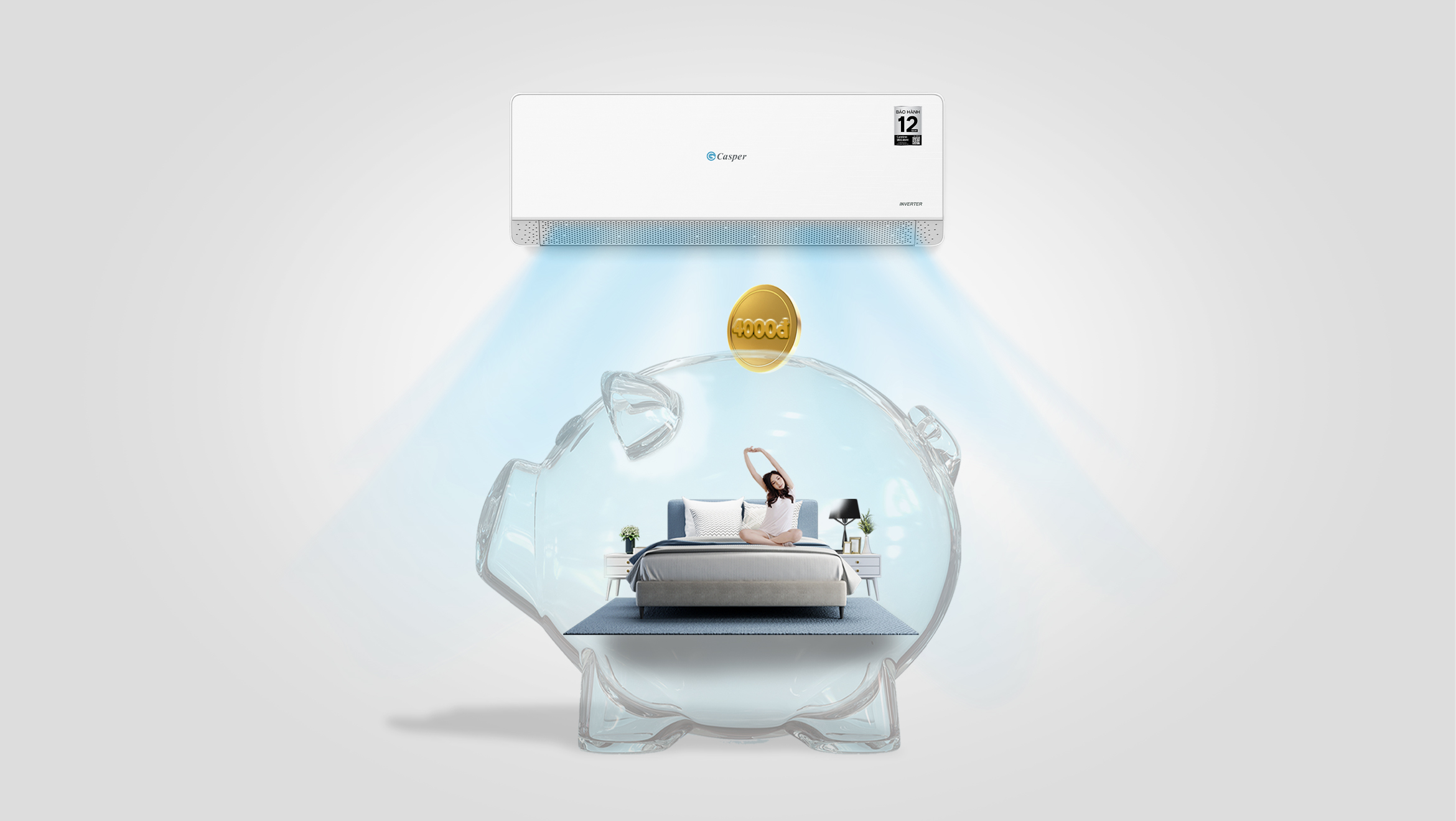 Công nghệ Advanced Inverter – Hóa đơn điện chỉ từ 4.000đ/đêm*