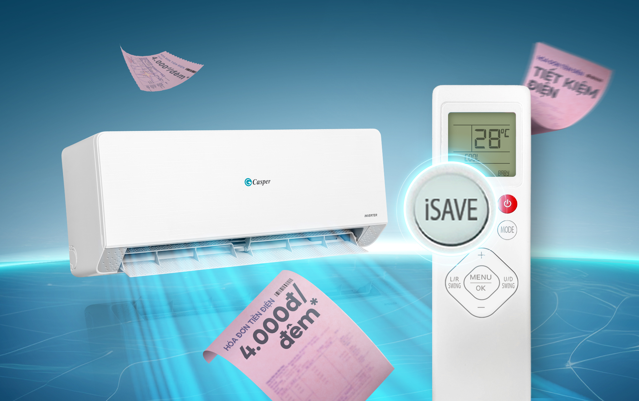 Chế độ iSave – Chỉ một nút bấm để tiết kiệm điện