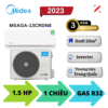 Máy lạnh Midea Inverter 1.5HP MSAGA-13CRDN8