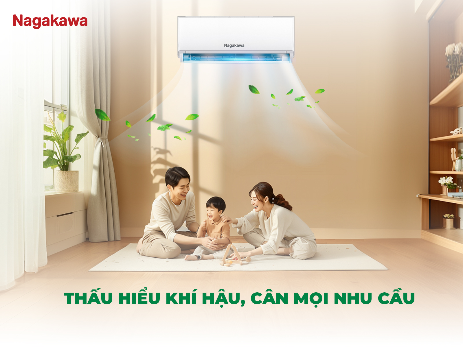 Máy lạnh Nagakawa Inverter 1HP NIS-C09R2U51 (9.000 BTU) – Nhỏ gọn, tiết kiệm, dễ lắp đặt