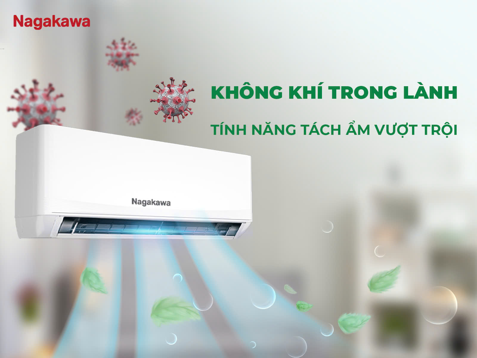 Không khí trong lành – Khử khuẩn, tách ẩm hiệu quả