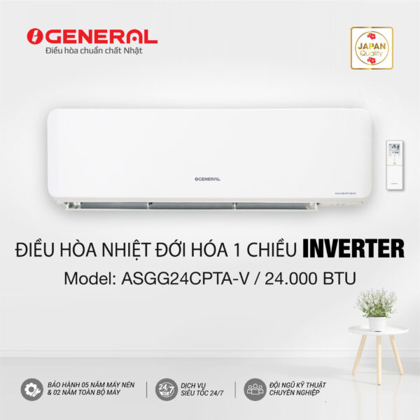 Máy lạnh General Inverter 2.5HP ASGG24CPTA-V