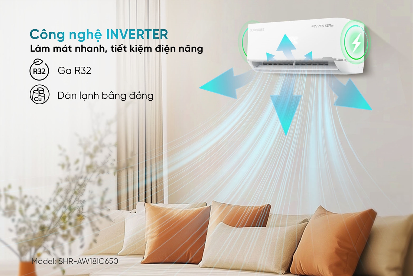 Hiệu suất làm lạnh tối ưu – Tiết kiệm điện năng