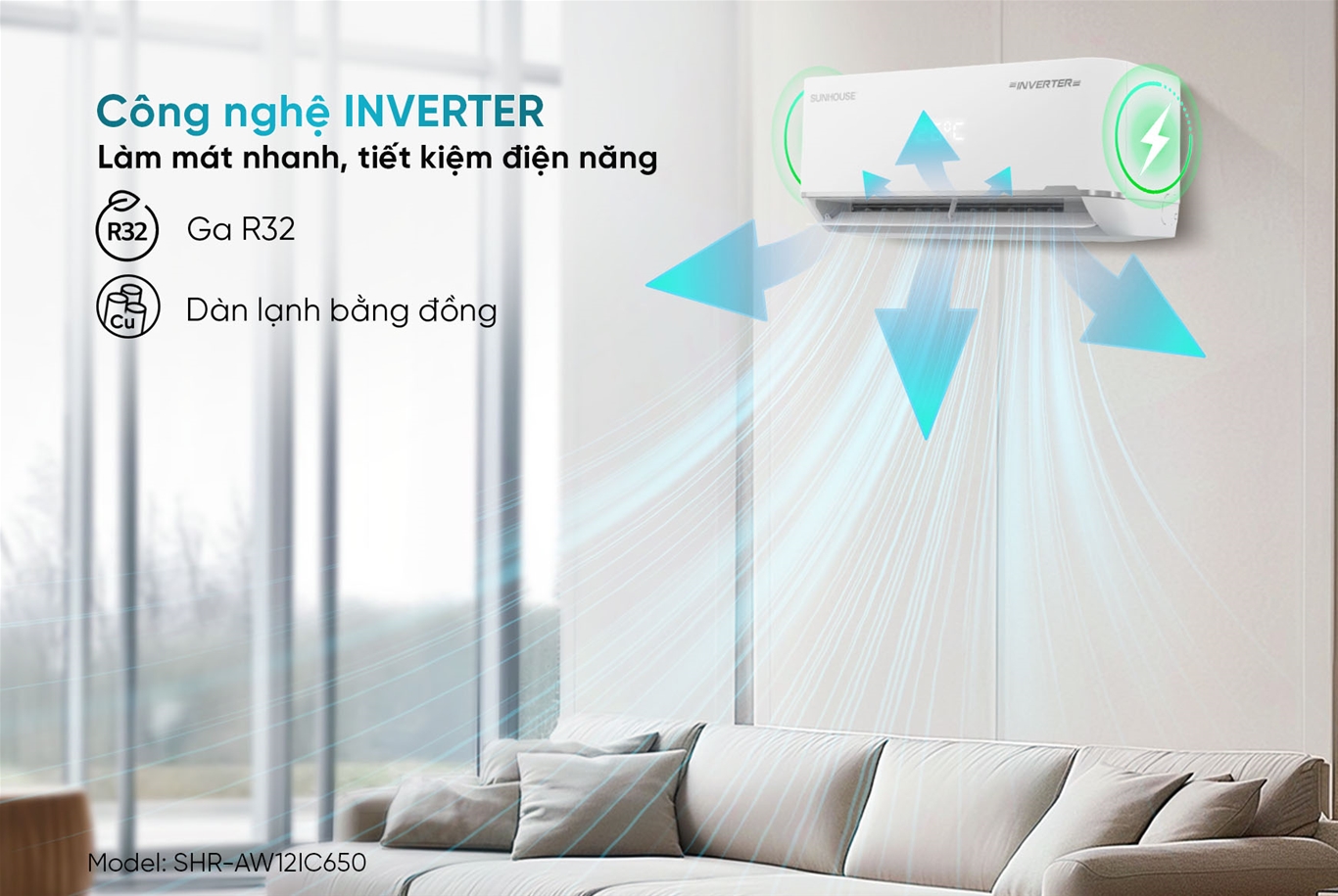 Hiệu suất làm lạnh tối ưu – Tiết kiệm điện năng