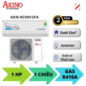 Máy lạnh Akino Inverter 1HP AKN-9CINV1FA