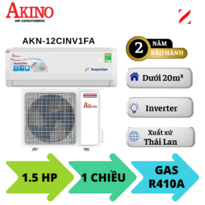 Máy lạnh Akino Inverter 1.5HP AKN-12CINV1FA