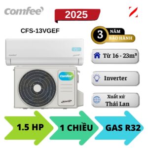 Máy lạnh Comfee Inverter 1.5HP CFS-13VGEF