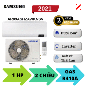 Máy lạnh Samsung Inverter 1HP AR09ASHZAWKNSV 2 chiều lạnh/sưởi, tiết kiệm điện và bền bỉ