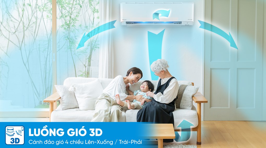 Luồng gió 3D đảo chiều thông minh