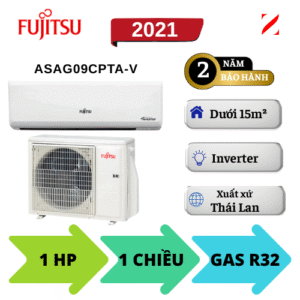 Máy lạnh Fujitsu Inverter 1HP ASAG09CPTA-V