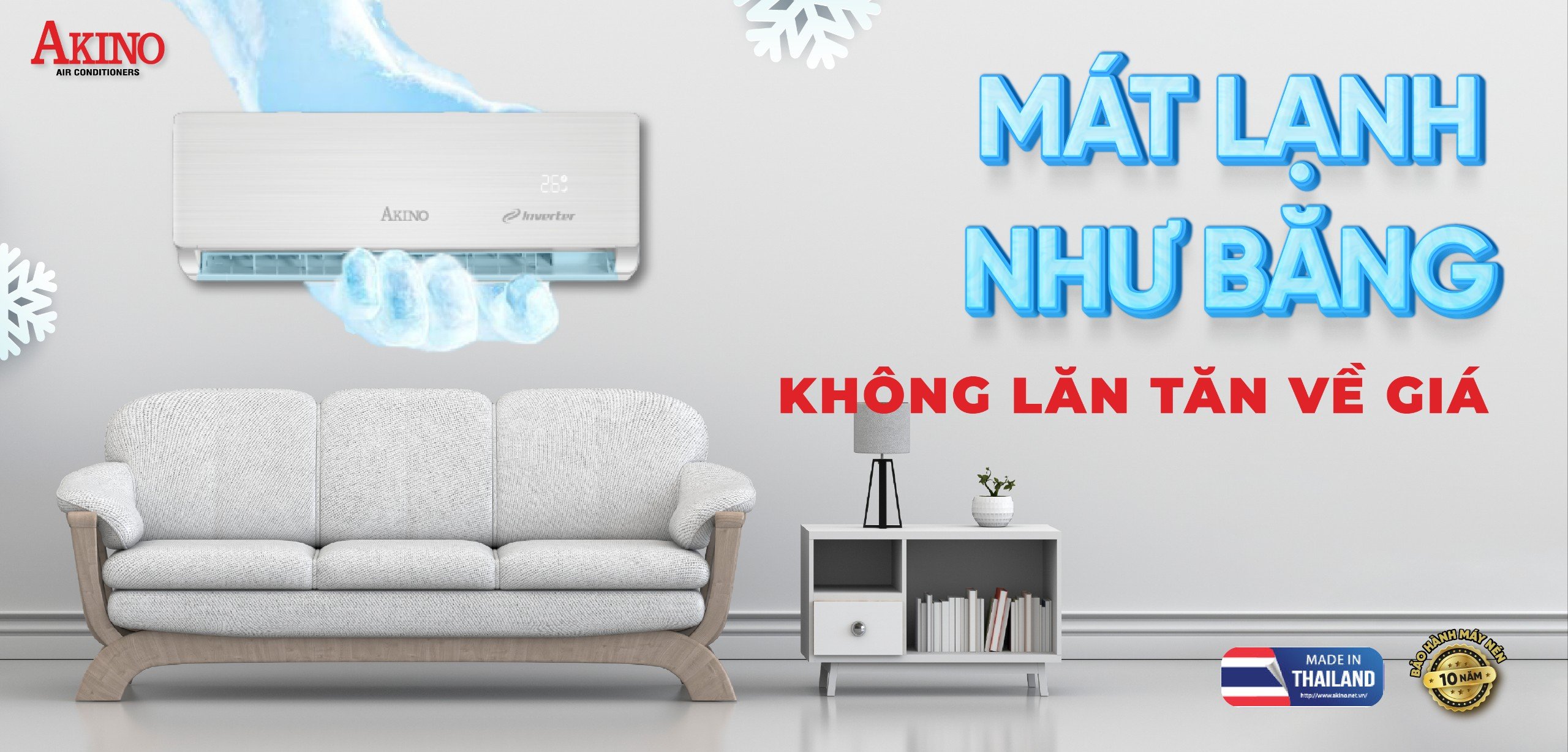Vận hành êm ái – Làm mát đồng đều
