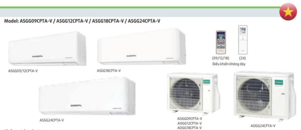 Máy lạnh General Inverter 1HP ASGG09CPTA-V - Hình ảnh 5