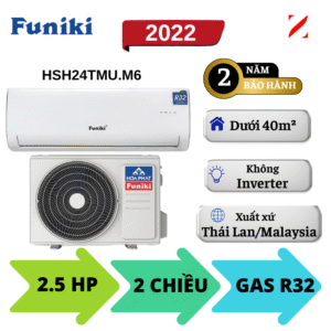 Máy lạnh Funiki 2 chiều 2.5HP HSH24TMU.M6