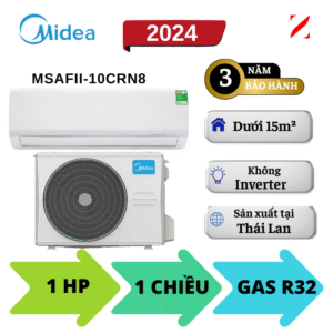 Máy lạnh Midea 1HP MSAFII-10CRN8
