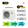 Dàn nóng máy lạnh Mitsubishi Heavy Multi 4HP SCM100ZM-S Inverter 2 chiều 1 pha đa kết nối