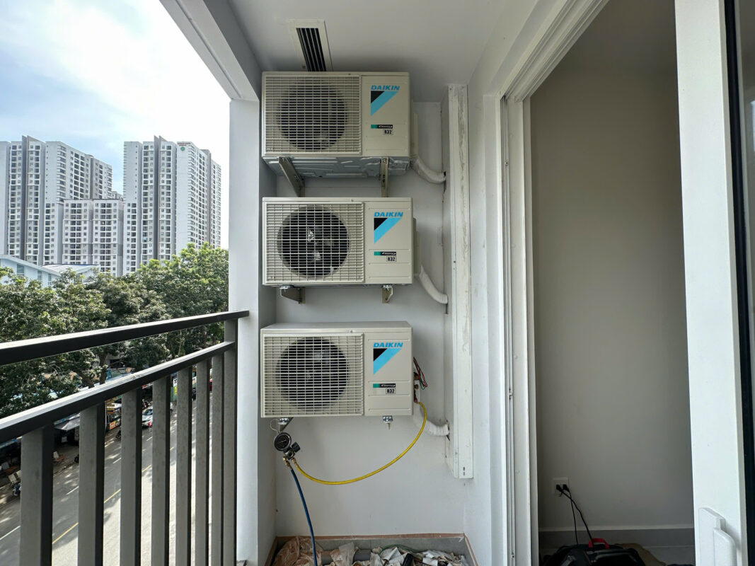 Hoàn thành lắp đặt 3 dàn nóng Daikin 