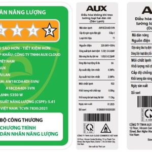 Máy lạnh AUX Inverter 2HP AW18CDA4DI-5VN