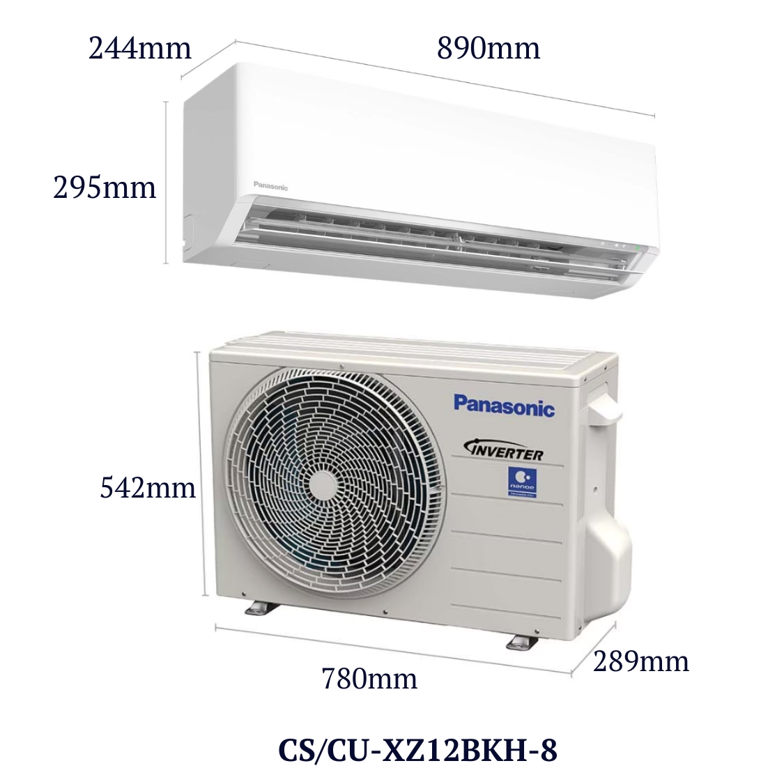 Máy lạnh 2 chiều Panasonic Inverter 1.5HP CU/CS-XZ12BKH-8 - Ảnh 2