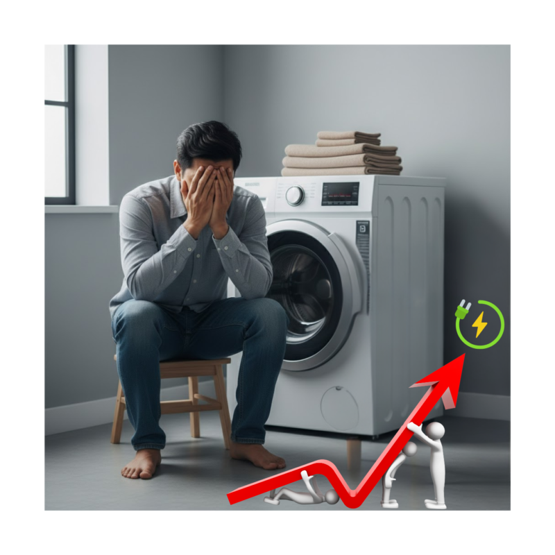 Giặt ít đồ nhưng tiền điện vẫn cao