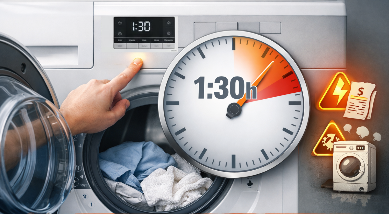 Thói quen chọn sai chương trình giặt