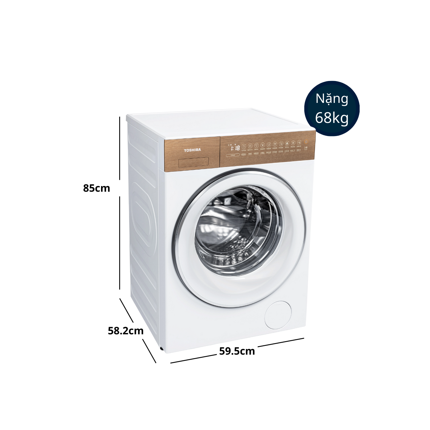 Máy giặt Toshiba Inverter 10.5kg TW-T37BZP115MWV(WT) - Ảnh 2
