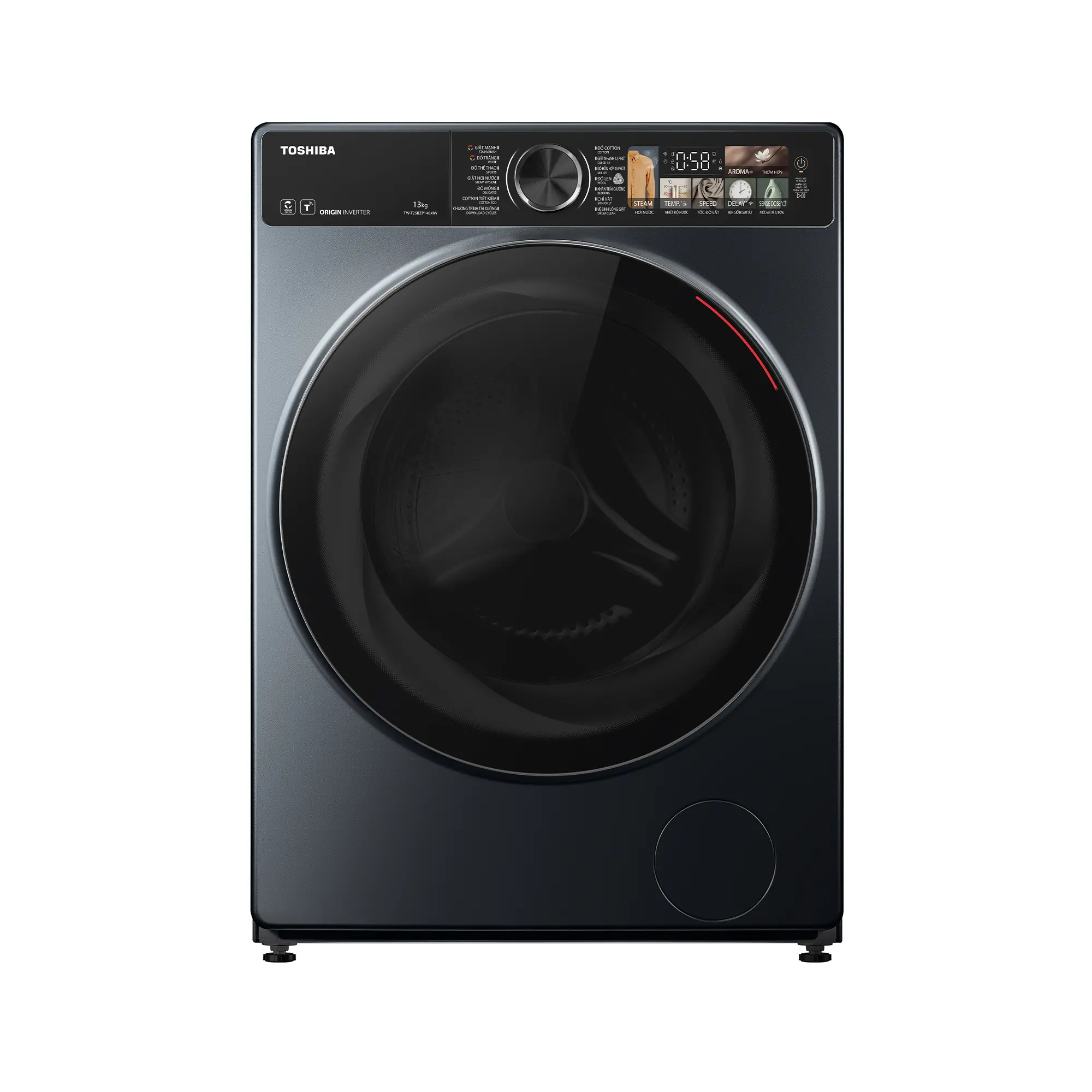 Máy giặt cửa trước Toshiba Inverter 13kg TW-T25BZP140MWV(MG)