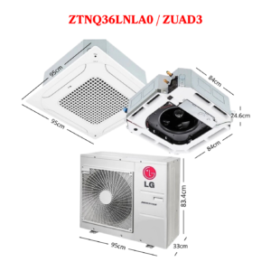 Thông số máy lạnh âm trần LG Inverter 4HP ZTNQ36GNLA0 / ZUAD1 – 3 pha, 1 chiều lạnh
