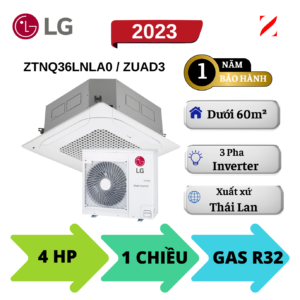 Máy lạnh âm trần LG Inverter 4HP ZTNQ36LNLA0 / ZUAD1 – 3 pha, 1 chiều lạnh