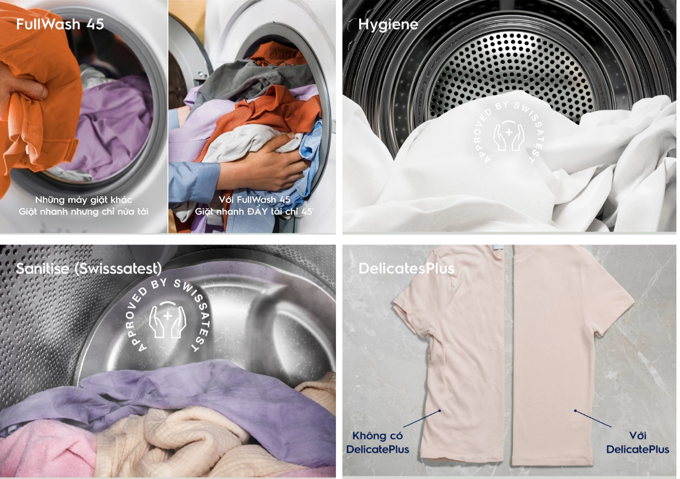 Tính năng máy giặt lồng ngang Electrolux Inverter 13kg EWF1343P5WC