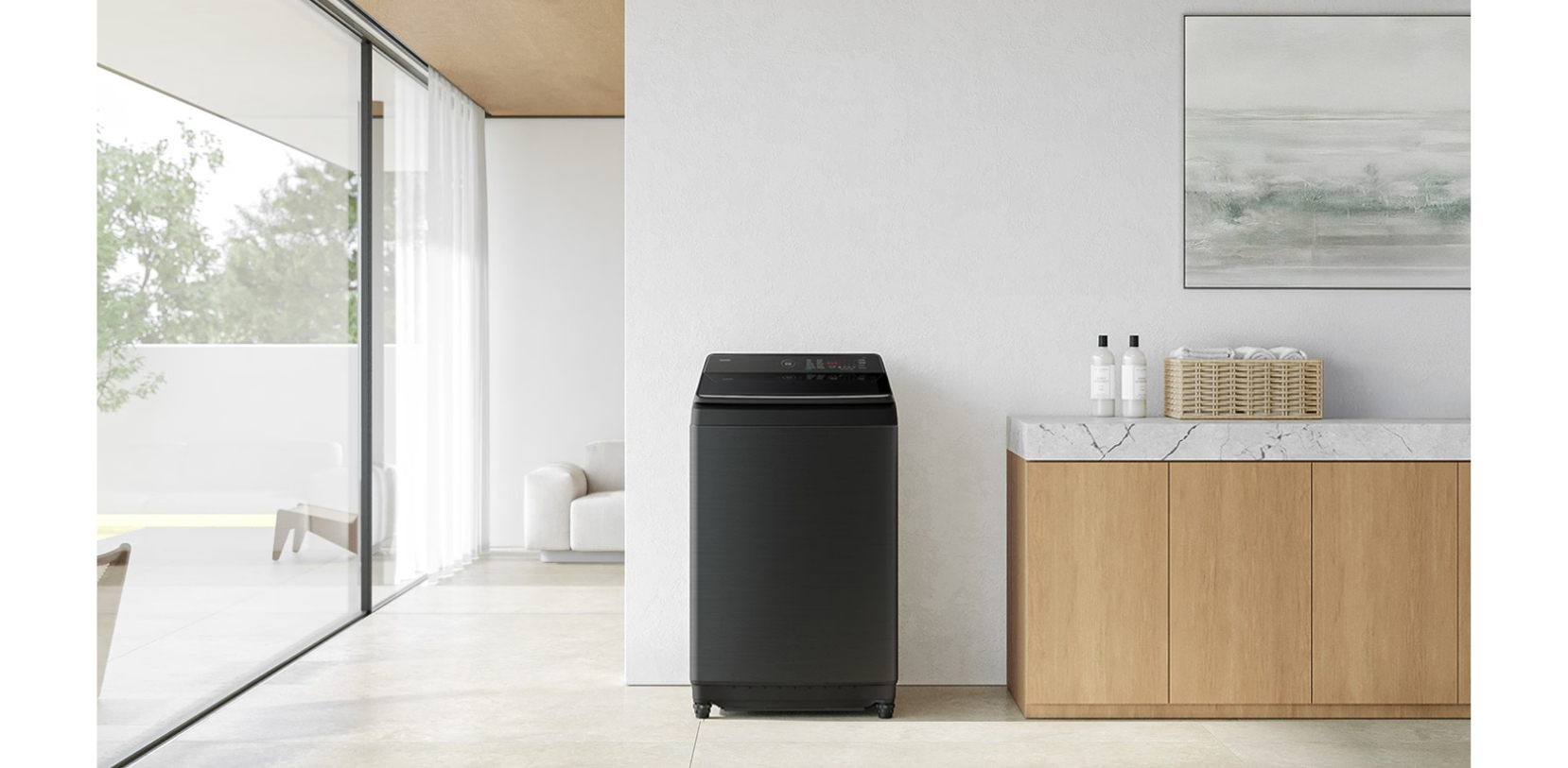 Máy giặt Samsung Inverter 13 kg cửa trên WA80F13S5BSV